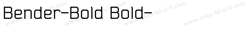 Bender-Bold Bold字体转换